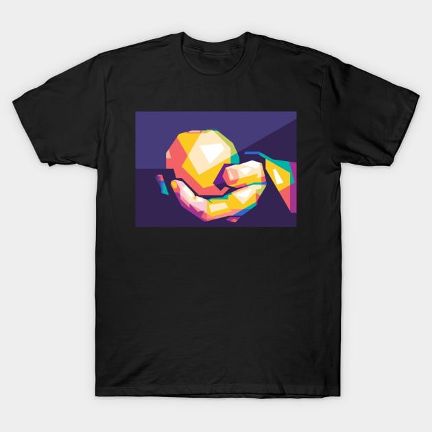 apple pop art T-Shirt by Rizkydwi